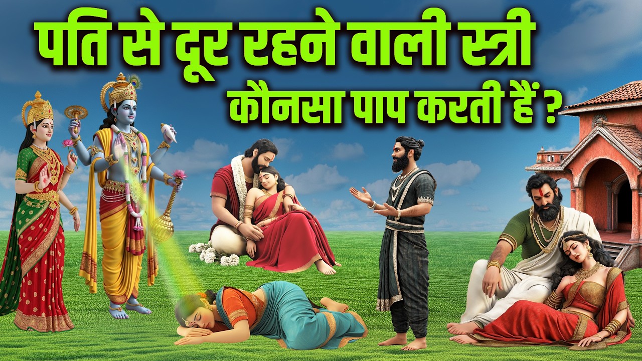 भगवान विष्णु कहते है, पति से दूर रहने वाली स्त्री कौनसा पाप करती हैं, पति पत्नी जरूर देखें