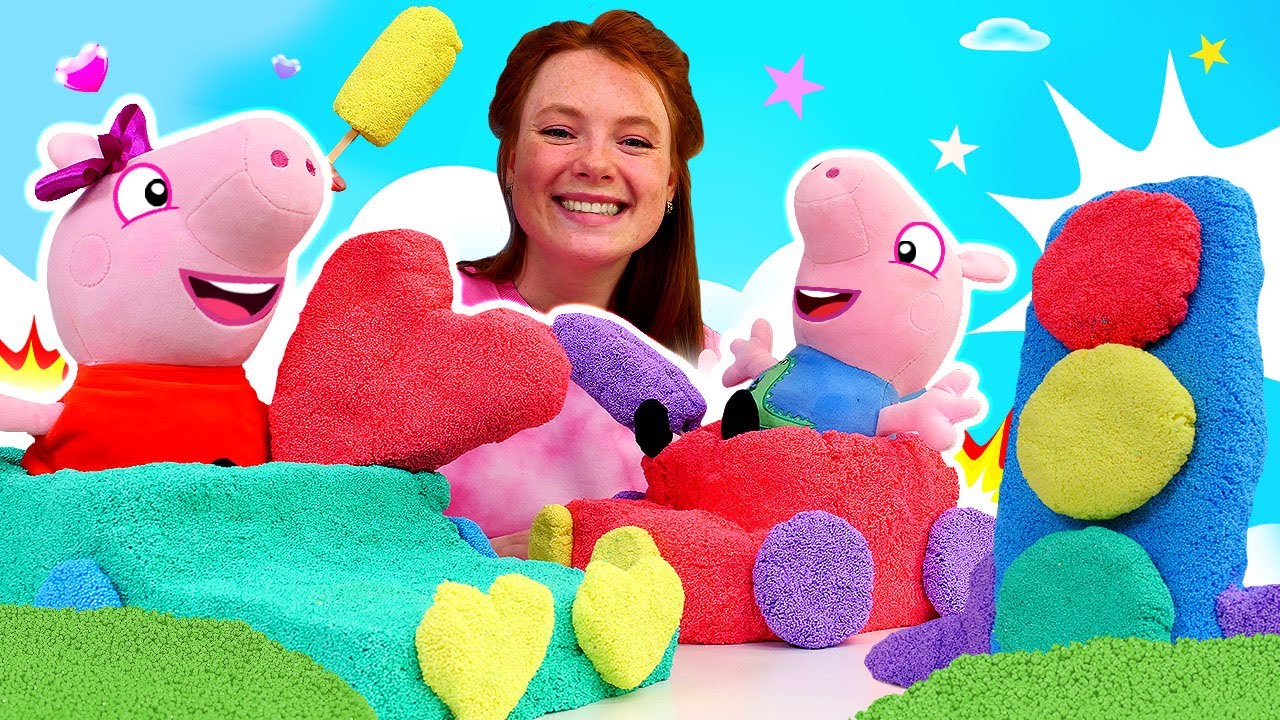 Peppa Pig auf Deutsch. Schorschs Abenteuer. Spielzeug Video mit Irene