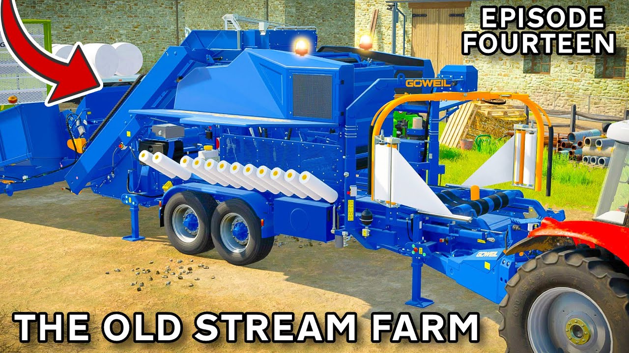 СТАТИЧЕСКОЕ ПРЕССОВАНИЕ С ПОМОЩЬЮ МАССИВНОГО ГОУЭЙЛА | The Old Stream Farm | FS22 - Эпизод 14