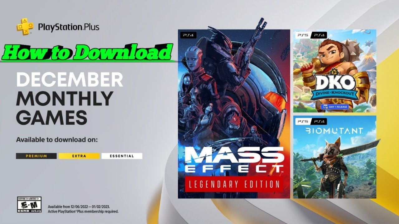 How To Download PS Plus Monthly Games- December 2022
