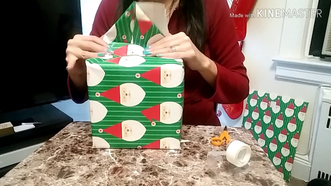 Asmr Christmas gift wrapping YouTube