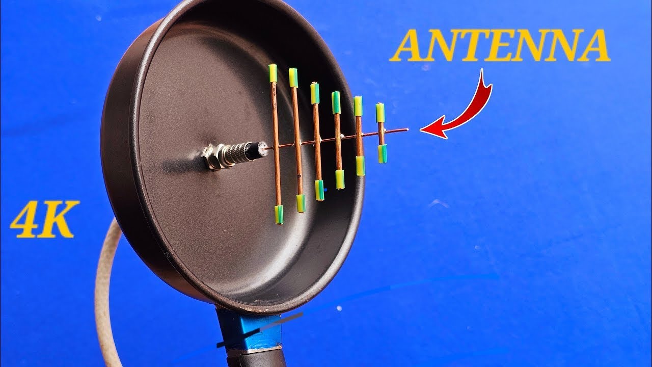 Turn a frying pan into the most powerful TV antenna - YouTube