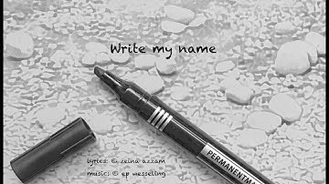 Write my name