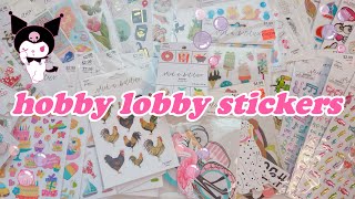 🫧so many stickers | hobby lobby haul #stickerhaul #stationery #stationeryhaul #kawaii #hobbylobby