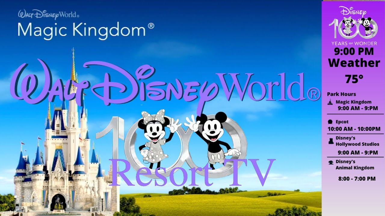 Disney Resort TV Disney World April 2, 2023 WDW Today Channel DISNEY 100 LIVE STREAM