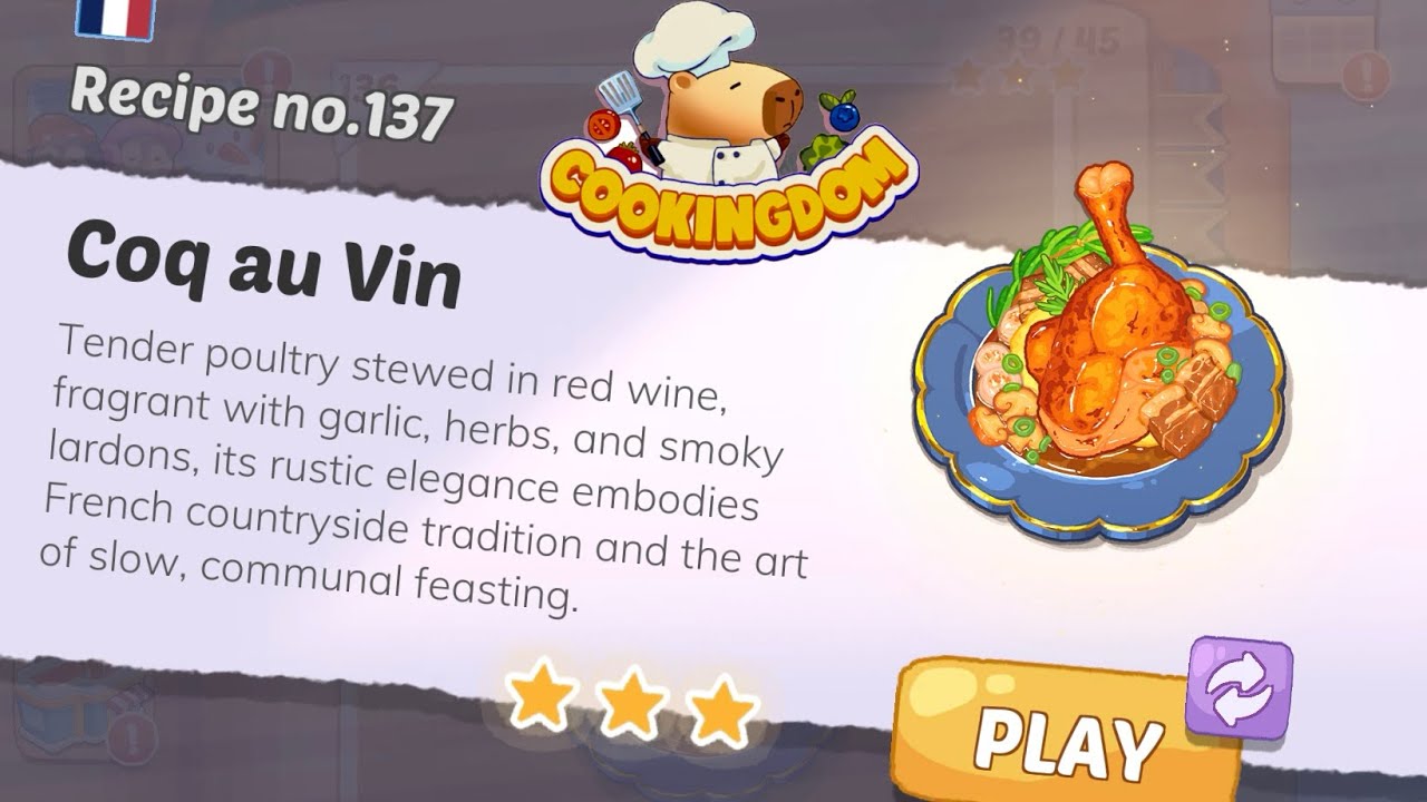 【Cookingdom】Recipe No.137 Coq au Vin 