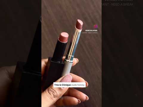 Dupes of Cliniques new viral nude & black honey performs even better! #shorts
