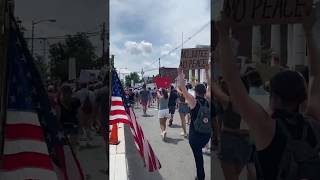 This is what democracy looks like Protesters in Flemington NJ Chant for Black Lives Matter