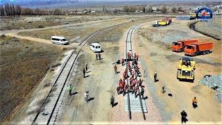 Впервые в истории независимого Кыргызстана началось строительство железной дороги