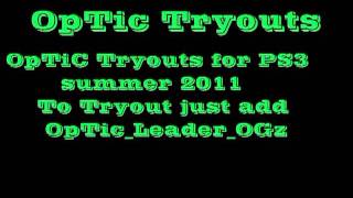 OpTic Nation Tryouts PS3 2011