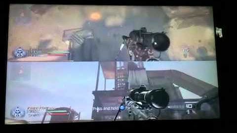 Quickscope of the top of rust MW2