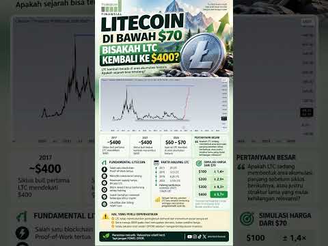 🚨 LITECOIN DI BAWAH $70 - BISAKAH LTC KEMBALI KE $400? 👀