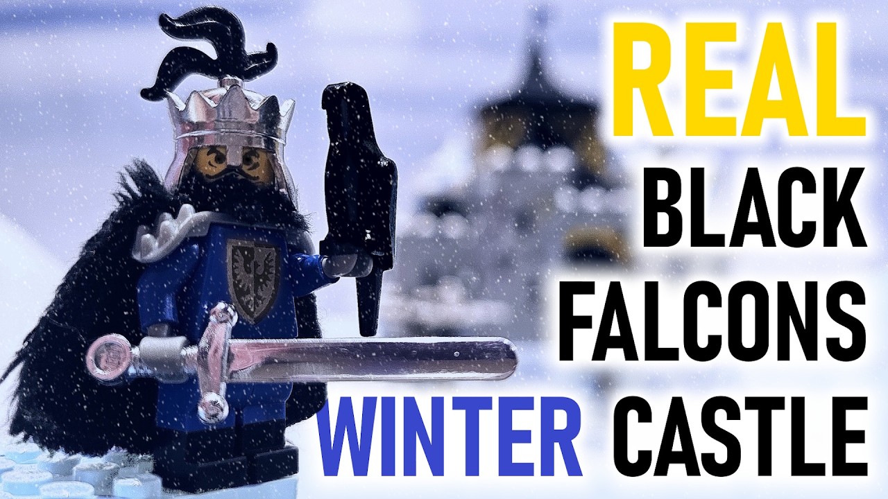 Lego MOC Castle : black falcons winter castle