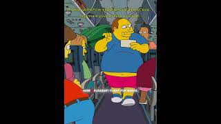 Homer somehow experienced almost every nightmare you can have on a plane. #thesimpsons #simpsons