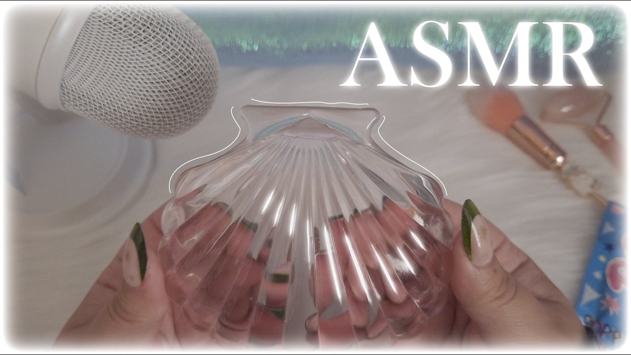 ASMR Glass Shell Tapping and Pop Rocks [no talking]
