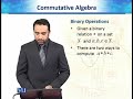 MTH721 Commutative Algebra Lecture No 3