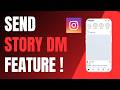 How to Use Instagram Send in Story DM Feature !