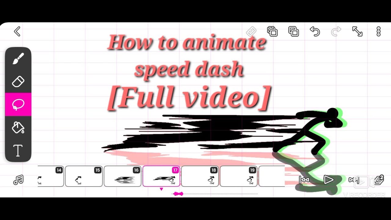 How to animate speed dash full video in flipaclip - YouTube