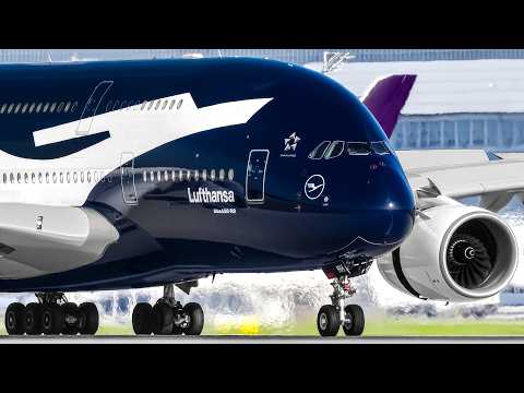 ✈️ 50 AWESOME TAKEOFFS & LANDINGS 🇩🇪 MUNICH International Airport Plane Spotting [MUC/EDDM]