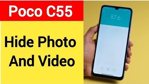 How to show and hide photo and video, Poco C55 me photo hide kaise karen