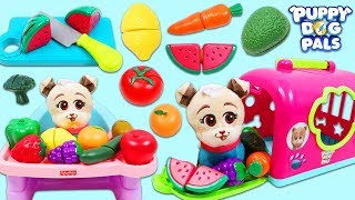 Disney Jr Puppy Dog Pals Keia Eats Toy Velcro Cutting Fruits and Vegetables! Disney Jr Puppy Dog Pals Keia Eats Toy Velcro Cutting Fruits and Vegetables!