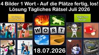 4 Bilder 1 Wort – Tägliches Rätsel Lösung 18.07.2026 - Auf diePlätze, fertig, los! Juli 2026 screenshot 3