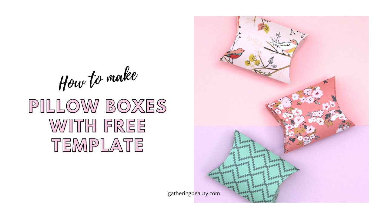 DIY PILLOW BOX TEMPLATE - YouTube diy-pillow-box-template-youtube