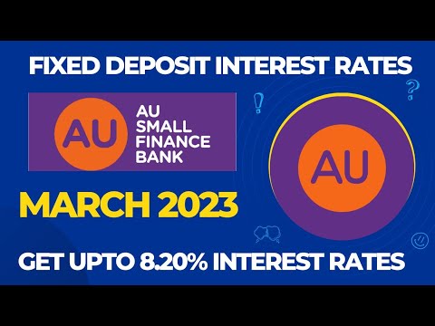 Au Small finance Bank Fixed deposit interest rates||March 2023||Get ...