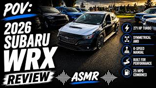 POV: 2026 Subaru WRX Review — Turbo AWD Performance Sedan (ASMR)