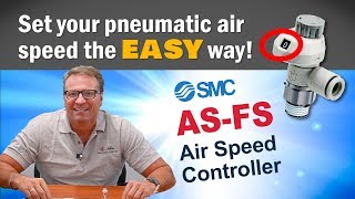 How to set your pneumatic air speed the EASY way! ✔️ (Introducing SMC's AS-FS air flow control!) screenshot 3