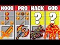 Minecraft Battle: SUPER LAVA CRAFTING CHALLENGE - NOOB vs PRO vs HACKER vs GOD / Animation