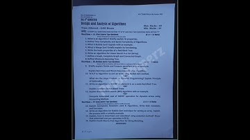 Design and Analysis of Algorithm (BCA)Previous Question Paper BG 4th Sem 2022 Kashmir University