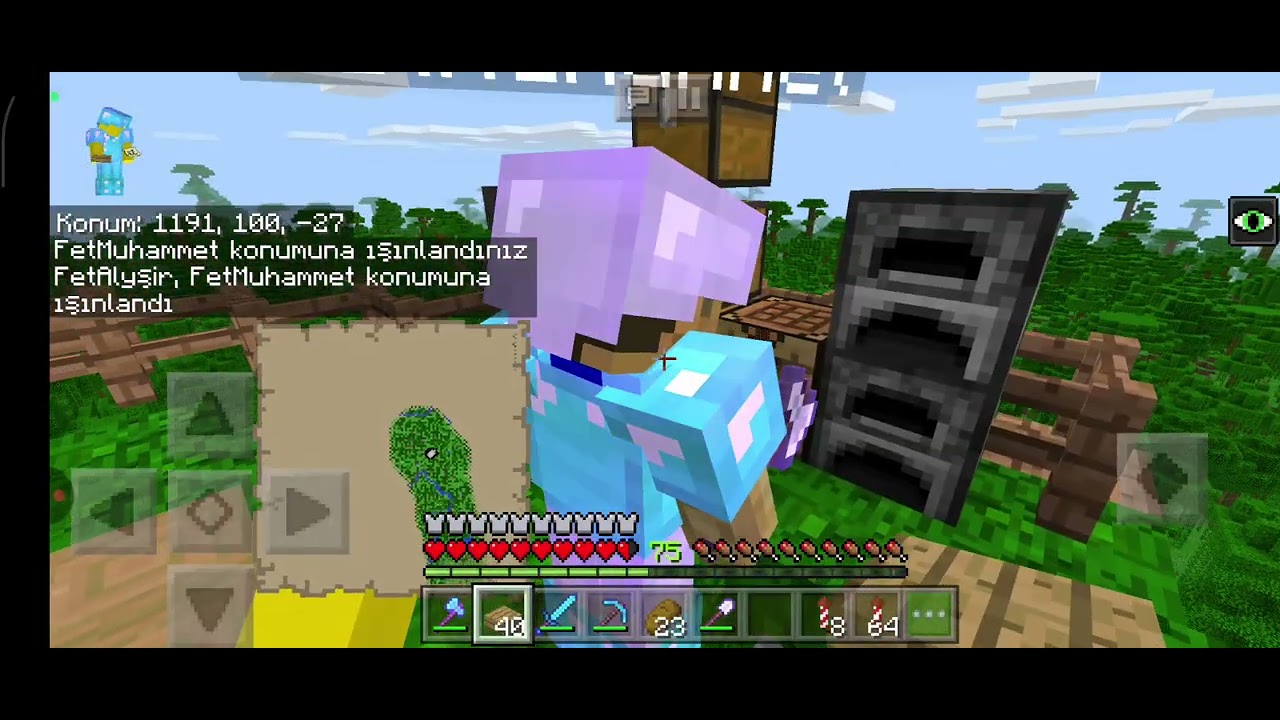 Ağaç adası bölüm 5 tapınak bulduk : Minecraft 