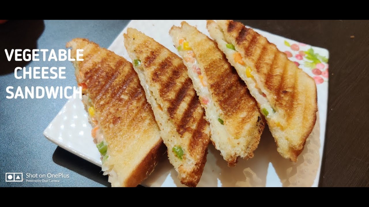 vegetable cheese sandwich | how to make grilled sandwich | grilled