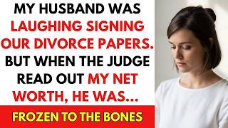 My Husband Was Laughing Signing Our Divorce Papers  But When The Judge Read Out My Net Worth, He