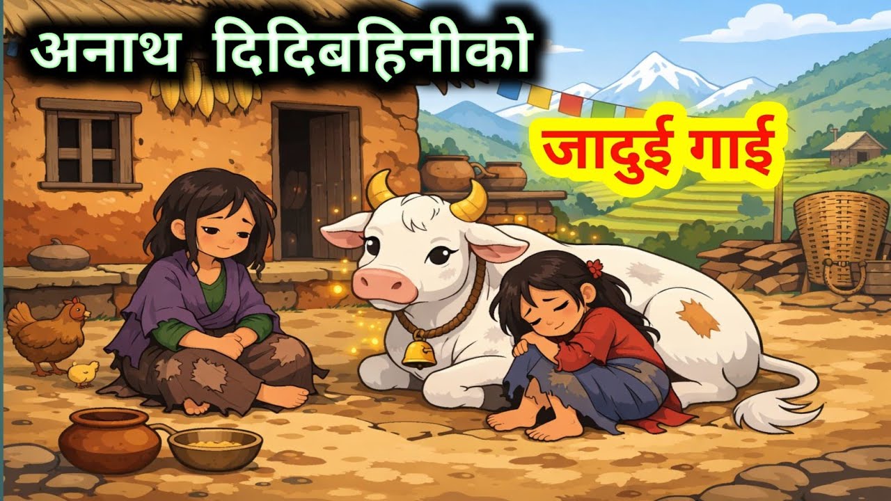 💔अनाथ दिदीबहिनीको जादुई गाई | लोभ र माया बीचको भावुक कथा | Jaduii Gaii | Nepali Lok Katha