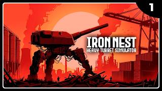SIMULADOR BRUTAL DE TORRETA GIGANTE | IRON NEST: HEAVY TURRET SIMULATOR Gameplay Español screenshot 1