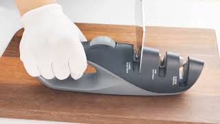 Patented product, adjustable angle manual knife sharpener,