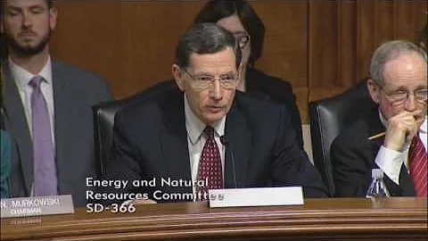 Barrasso Questions Rep. Zinke on Sage Grouse