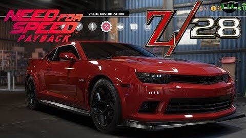 Need for Speed Payback - Chevrolet Camaro Z28 - Vehicle Customization