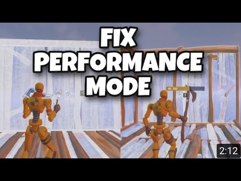how to fix performance mode (builds look like mobile) - YouTube