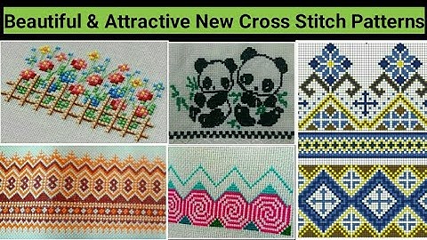 Beautiful & Attractive Cross Stitch or Table cloth design || Easy Dosuti Embroidery design