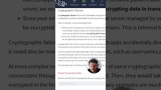 Cryptographic Failures Answer The Questions Series
