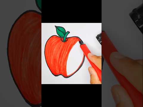 🍎How to draw Apple /easy Apple drawing#shorts #shortaday #youtubeshorts #apple #drawing #art