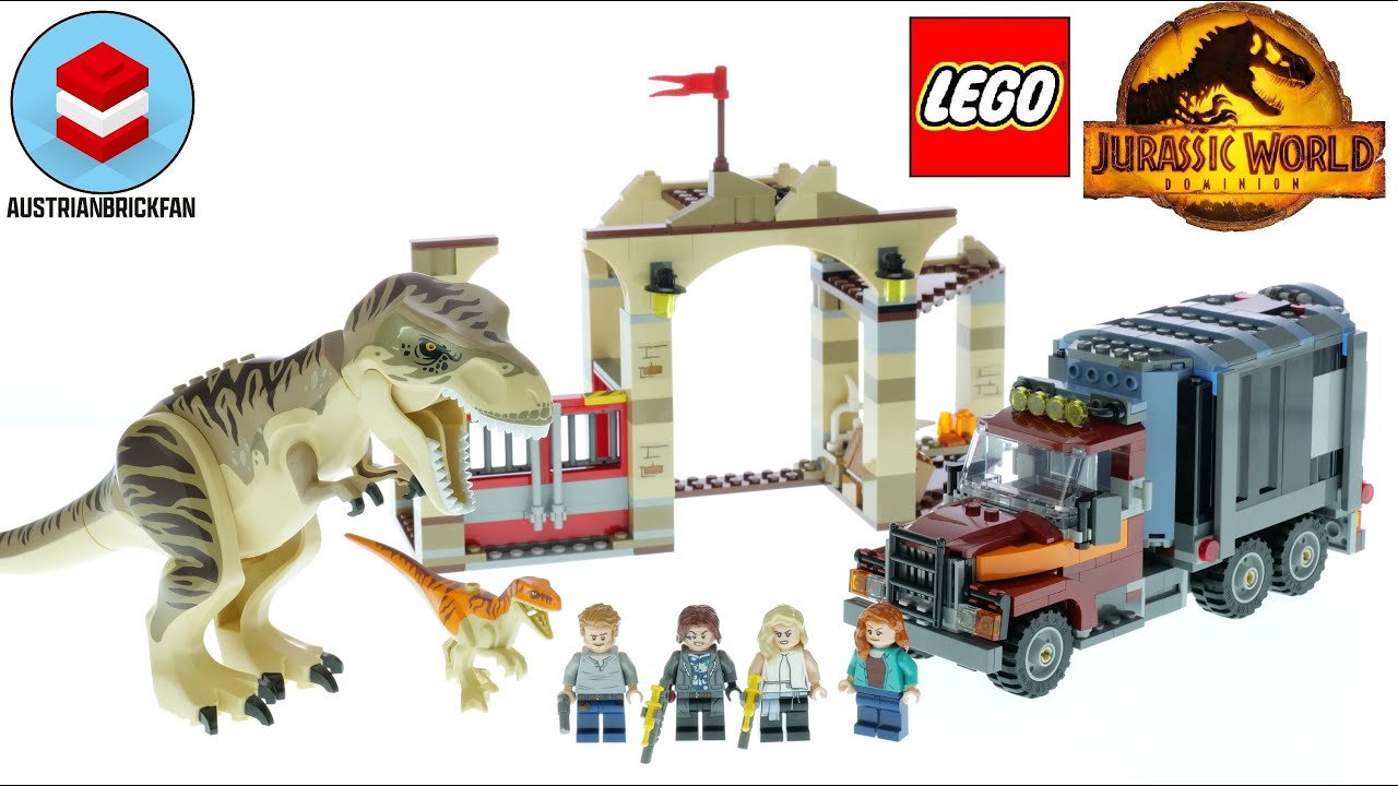 LEGO Jurassic World 76948 T. rex & Atrociraptor Dinosaur Breakout