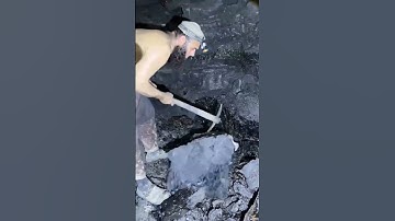 Coal mining process 🥶 #coal #satisfying #mining #minecraft #coalmining