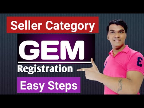 GeM Registration | Seller Registration Process | How To Register In GEM Portal