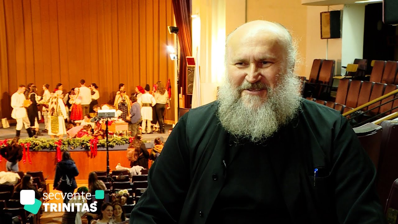 Părintele Iustin Miron de la Mănăstirea Oașa a colindat alături de tinerii din OTB