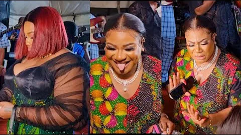 Nkechi Blessing Shows Off Her Dance Moves As They Shower Her With Money.