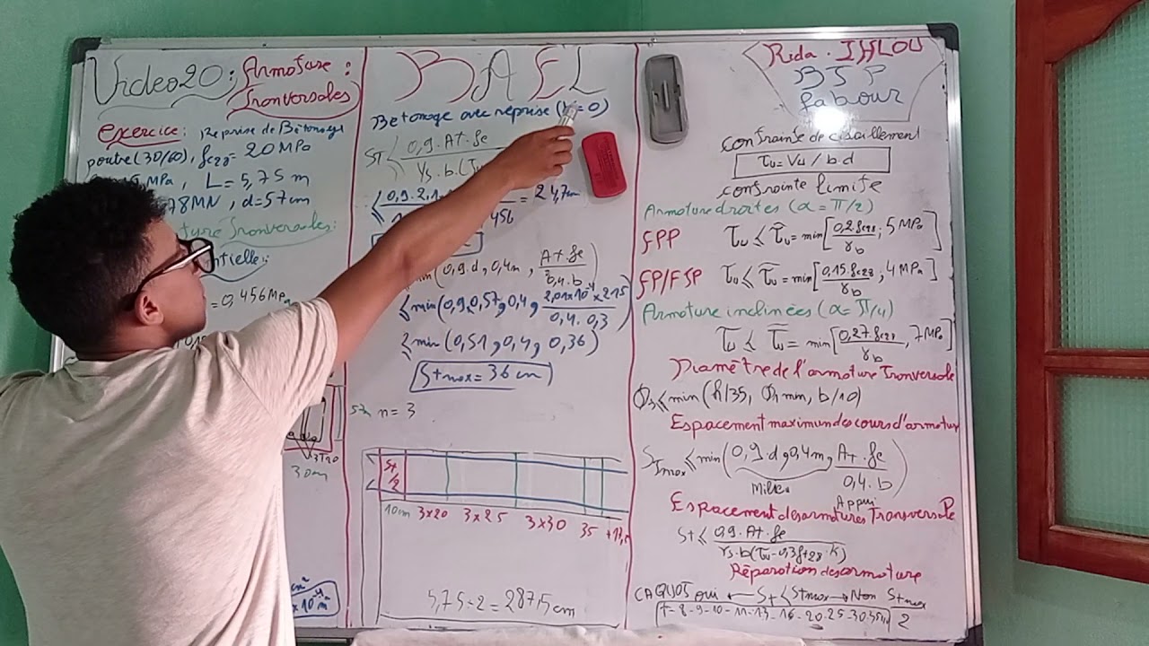 Formation BAEL Video 20 armature transversale poutre